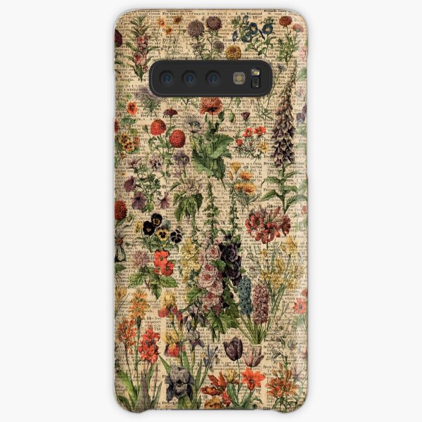Colourful Wild Meadow Flowers Over Vintage Dictionary Book Page Samsung Galaxy Snap Case