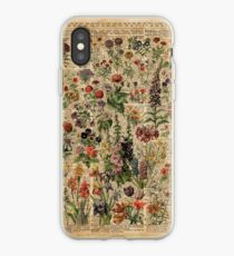 Colourful Wild Meadow Flowers Over Vintage Dictionary Book Page iPhone Case