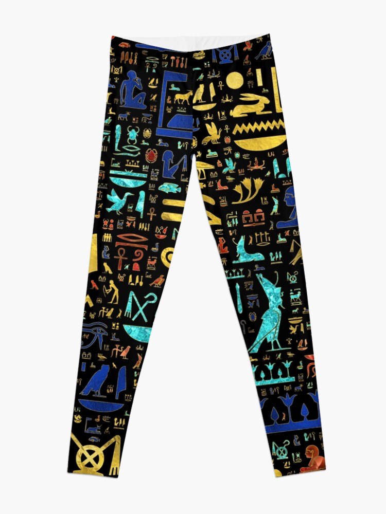 Order Egyptian Hieroglyphic Print Sports Leggings