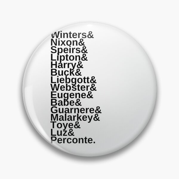 Item preview, Band of Brothers - Character Names designed and sold by shrannn.