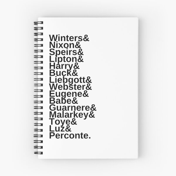 Item preview, Band of Brothers - Nombres de los personajes designed and sold by shrannn.