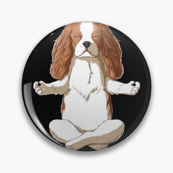 Item preview, Yoga Cavalier King Charles Spaniel designed and sold by alwe-designs.
