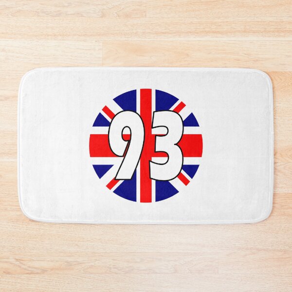 Item preview, UK flag with number 93 - ninety three designed and sold by AllShirts21.