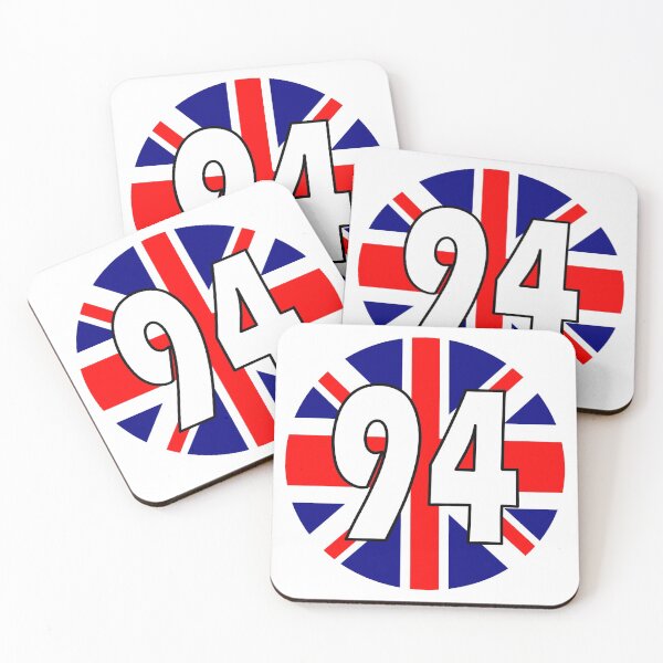 Item preview, UK flag with number 94 - ninety four designed and sold by AllShirts21.