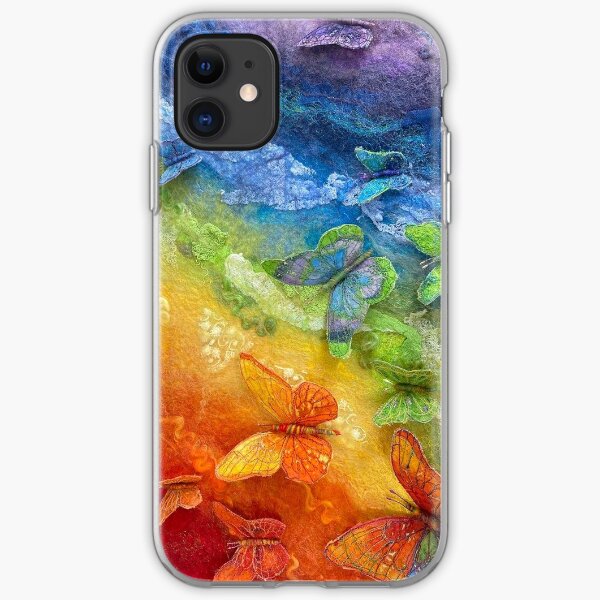 Rainbows and Butterflies iPhone Soft Case