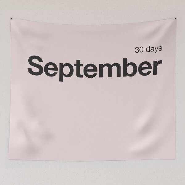Item preview, September - minimalistic chest calendar in Helvetica  designed and sold by nevercook.