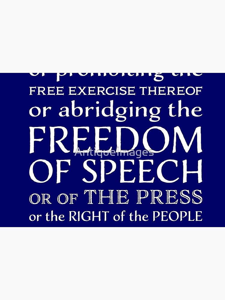 first amendment freedom of speech clause citation