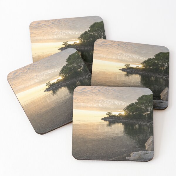 Item preview, Green and Glossy Summer - Sunrise on the Shore of Lake Ontario designed and sold by Georgia Mizuleva.