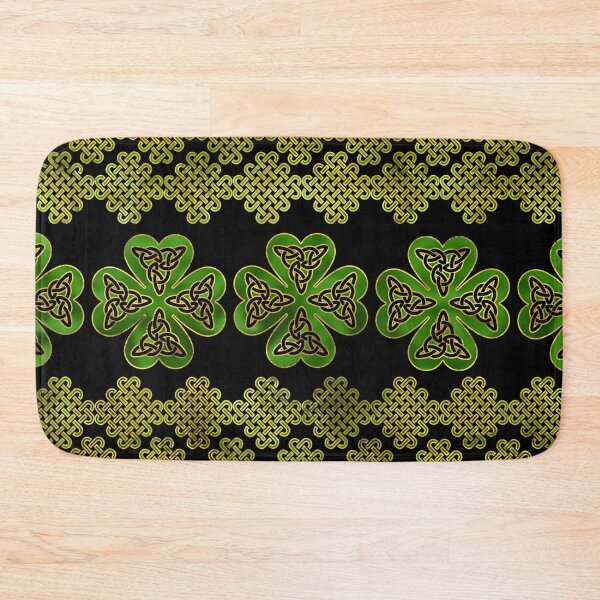 Item preview, Shamrock Four-leaf clover with Triquetra  designed and sold by k9printart.