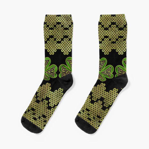 Item preview, Shamrock Four-leaf clover with Triquetra  designed and sold by k9printart.