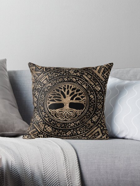 Item preview, Tree of life -Yggdrasil Runic Pattern designed and sold by k9printart.