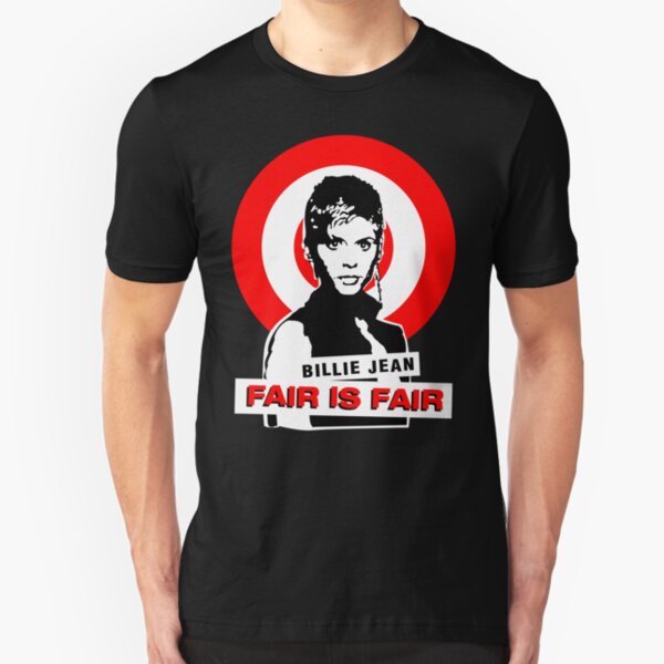 Billie Jean - Fair Is Fair (Dark Background) Slim Fit T-Shirt