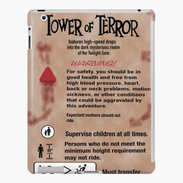 tower-of-terror-safety-sign-ipad-case-skin-for-sale-by-disneyfan83