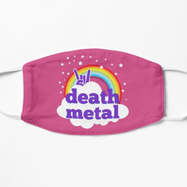 Arc-en-ciel rose Death metal Masque sans plis