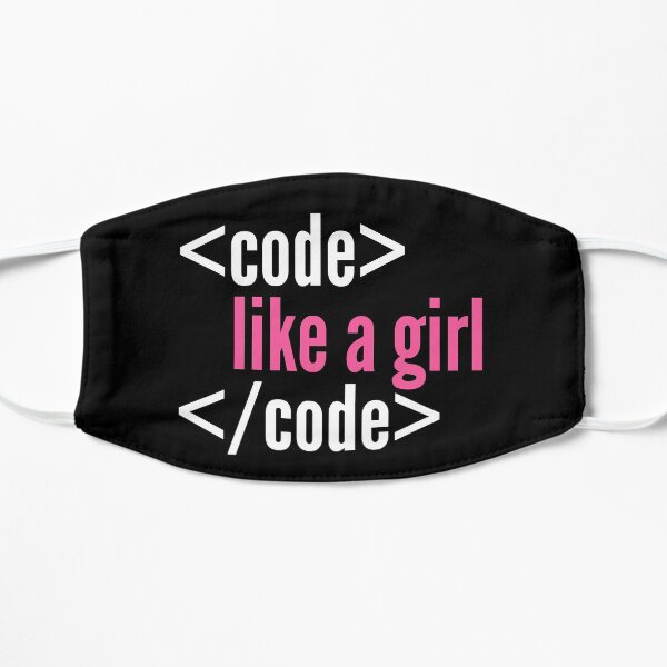 Code like a girl programming Mask