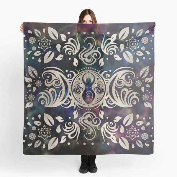 Triple Moon Goddess Moonlight purple #1 Scarf