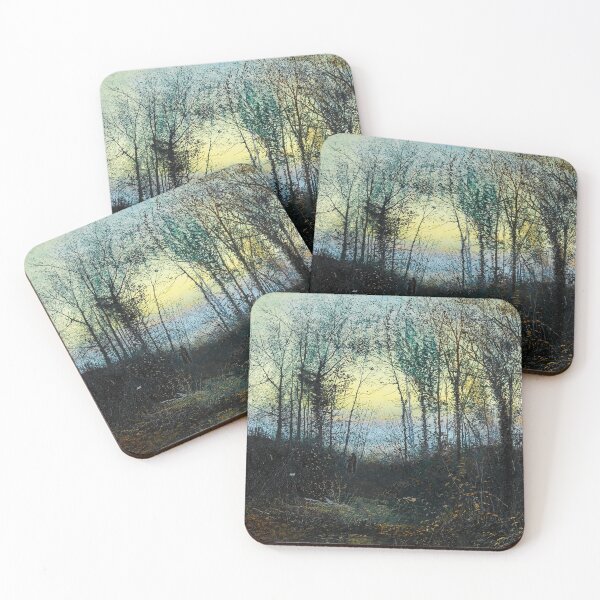 Item preview, Wooded valley, probably Bolton Woods Lovers in a woodland clearing a pair-John Atkinson Grimshaw designed and sold by LexBauer.