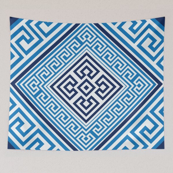 Item preview, Greek Key Ornament - Santorini -Rhombus #2 designed and sold by k9printart.