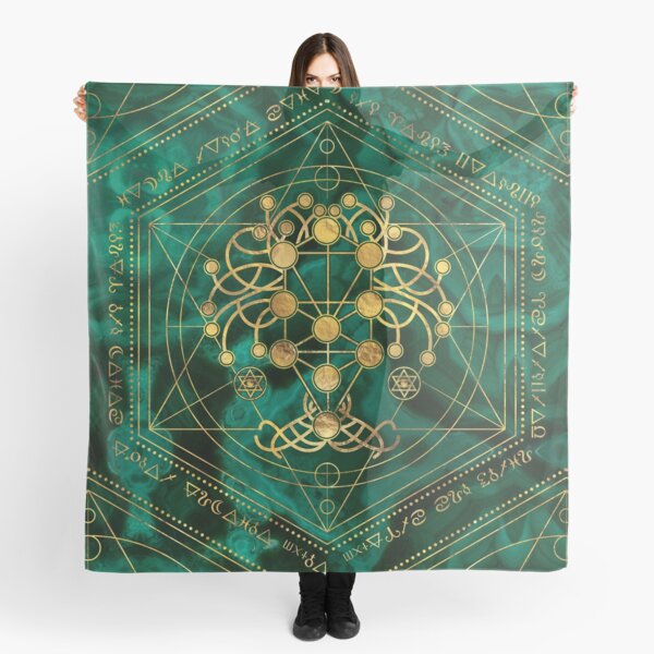Item preview, Kabbalah The Tree of Life -Malachite designed and sold by k9printart.