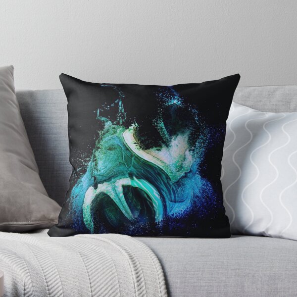 Ocean Breathes Throw Pillow