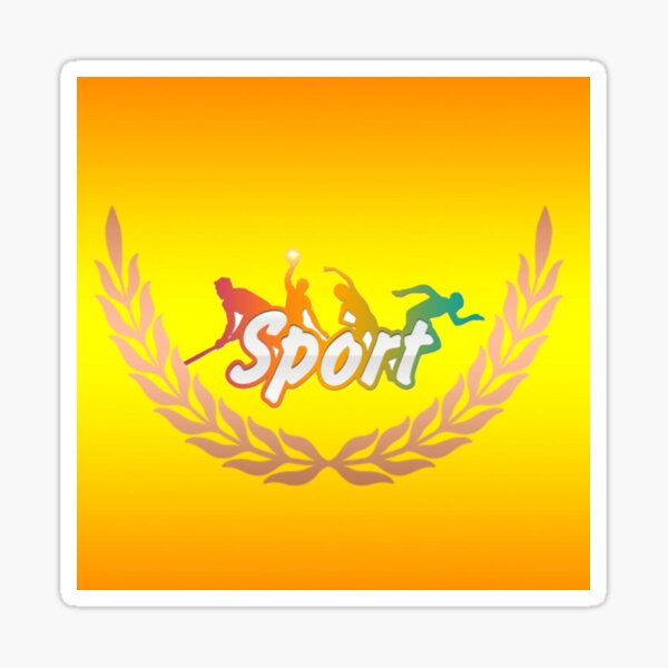 "Best sport logo" Sticker for Sale by Lakesh1122 Redbubble