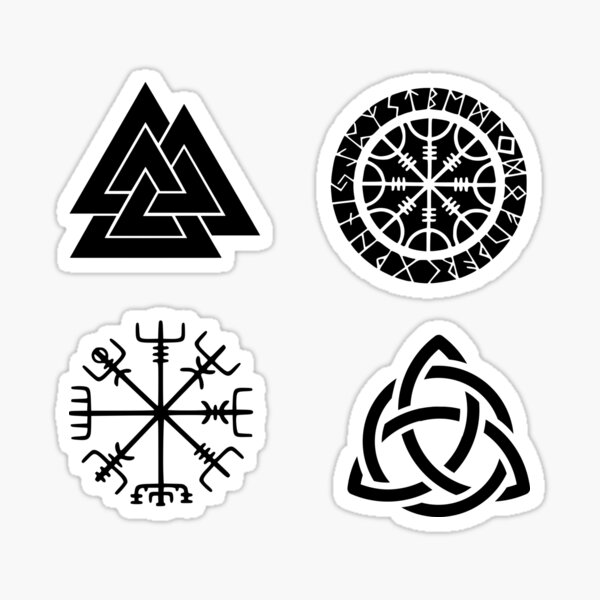 Nordic Viking Symbols Sticker