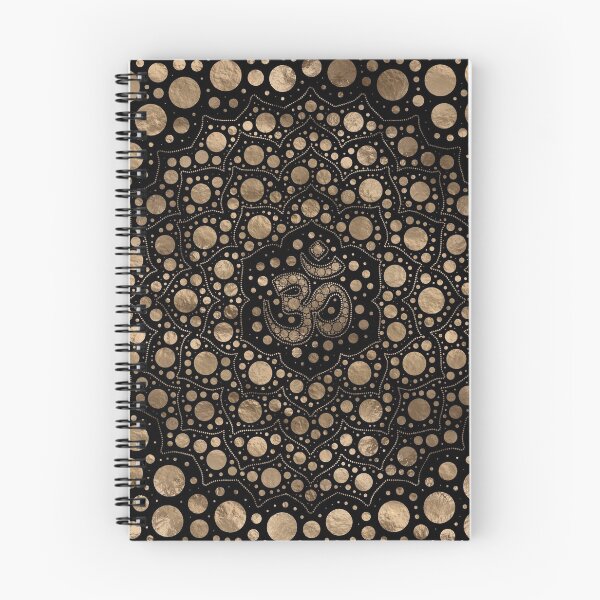 Item preview, OM Symbol - Dot Art - Black and Gold designed and sold by k9printart.