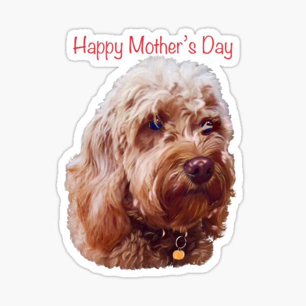 Item preview, The best Mother’s Day gifts 2023  - 2024, happy mother’s day- Cavapoo puppy dog  - cavalier king charles spaniel poodle, Cavoodle puppy love designed and sold by Artonmytee.