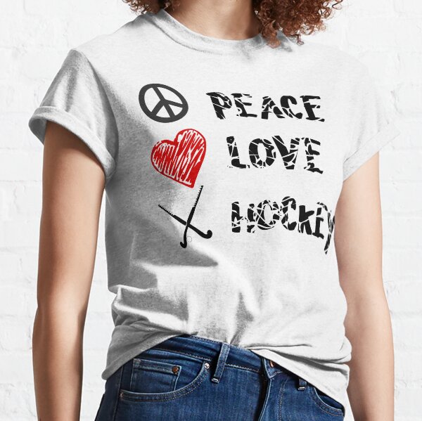 PEACE, LOVE and HOCKEY Classic T-Shirt
