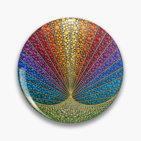 Item preview, Mandelbrot quantity, painted with acrylic, dotpainting designed and sold by viodots.