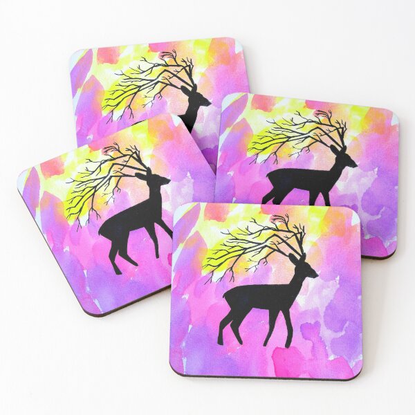 Item preview, Purple and pink phone case with a deer designed and sold by cathyartist.