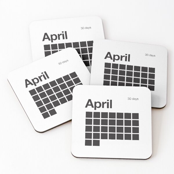 Item preview, April Calendar - minimalistic calendar in Helvetica  designed and sold by nevercook.