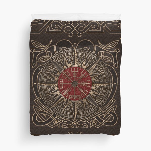Vegvisir - Viking Compass Ornament Duvet Cover