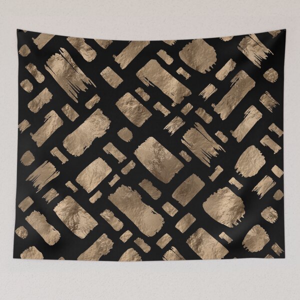 Item preview, Gold Paint Strokes on Gold designed and sold by Nartissima.