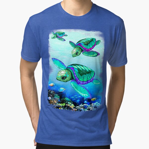 Sea Turtles Dance Tri-blend T-Shirt