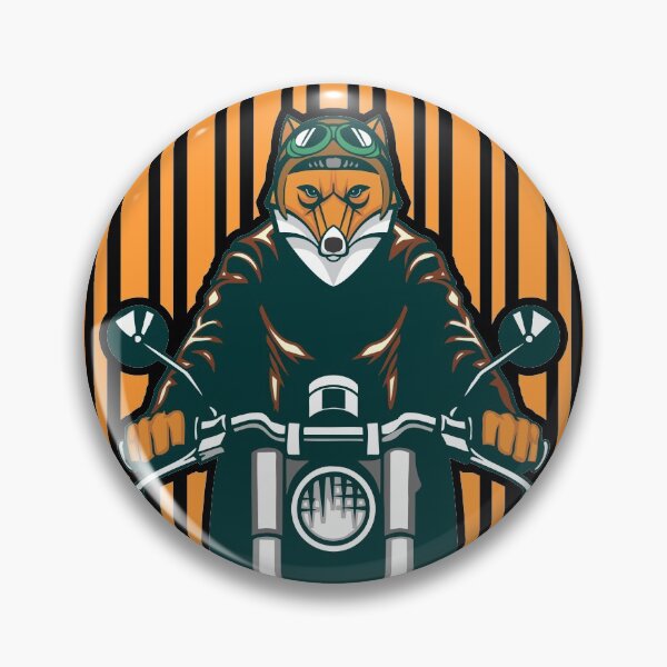 Item preview, Bad Guy Biker Fox designed and sold by alwe-designs.