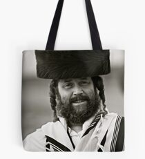 7 ★★★★★. My features Art that I LOVE!!! A tallit with black stripes according to the Orthodox Ashkenasic tradition . by Doctor Faustus. Featured in Hat Heads. & Male Appreciation A dank ojch zejer! Tote Bag