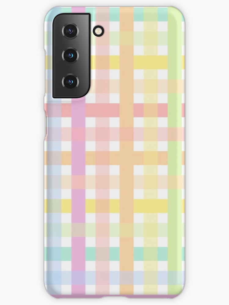 Pastel Checkered Check Pink Pattern Plastic Phone Case/Cover For iPhone  Samsung