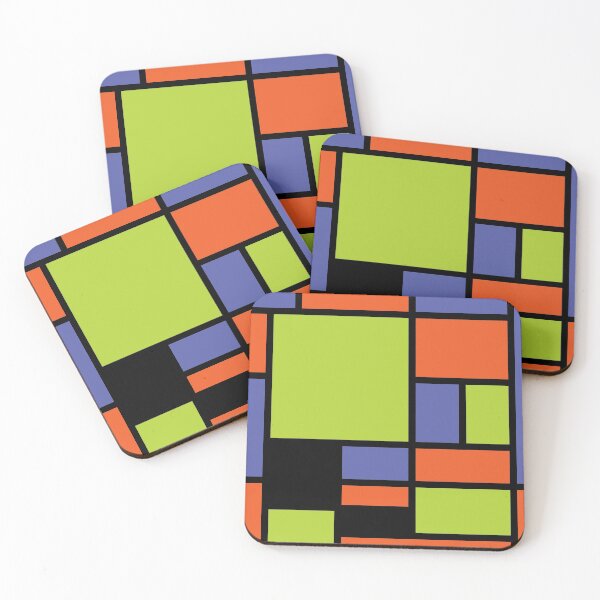 Item preview, Mondrian style modern cool colors 2 designed and sold by aapshop.