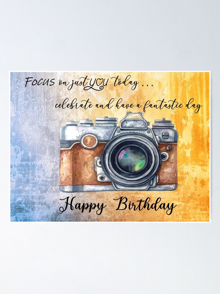 Happy Birthday Poster By Barbny Redbubble