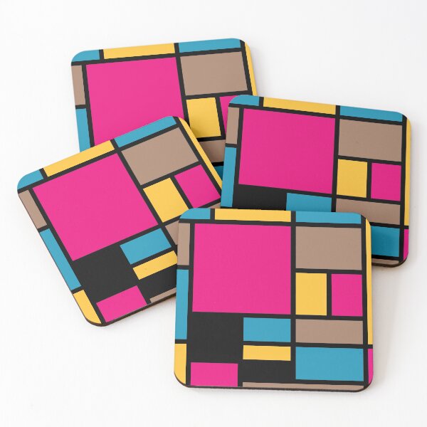 Item preview, Mondrian style modern cool colors 1 designed and sold by aapshop.