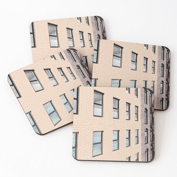 Item preview, New York facades in siena designed and sold by Luis J. de la Fuente.