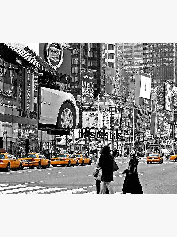 NYC Yellow Cabs Times Square by Hell-Prints