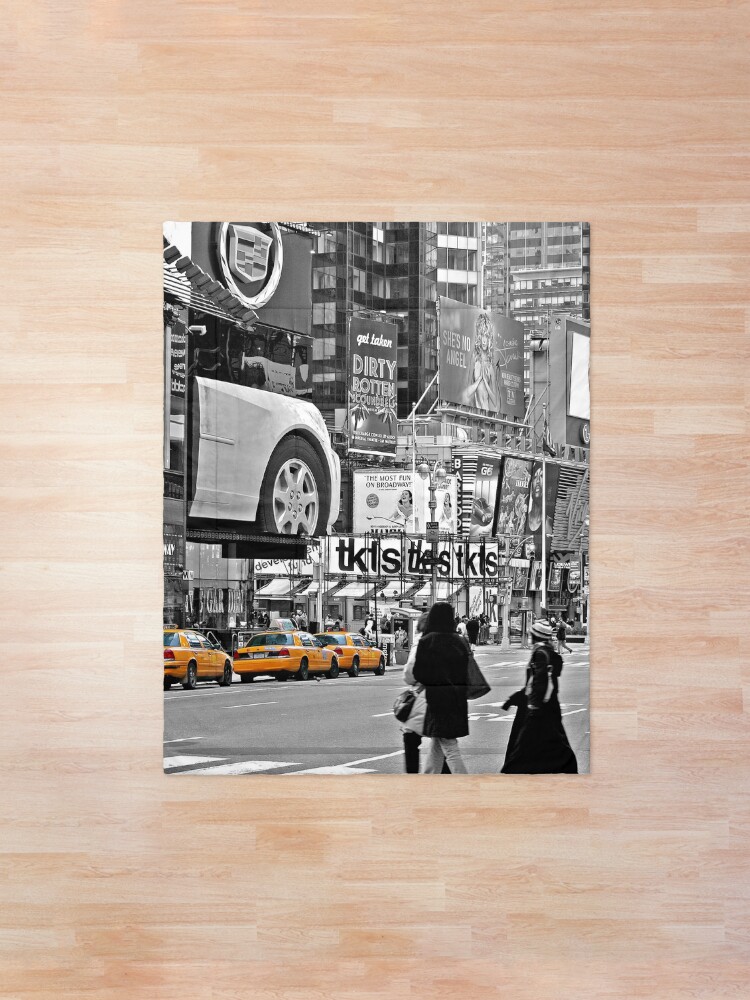 Alternate view of NYC Yellow Cabs Times Square Comforter