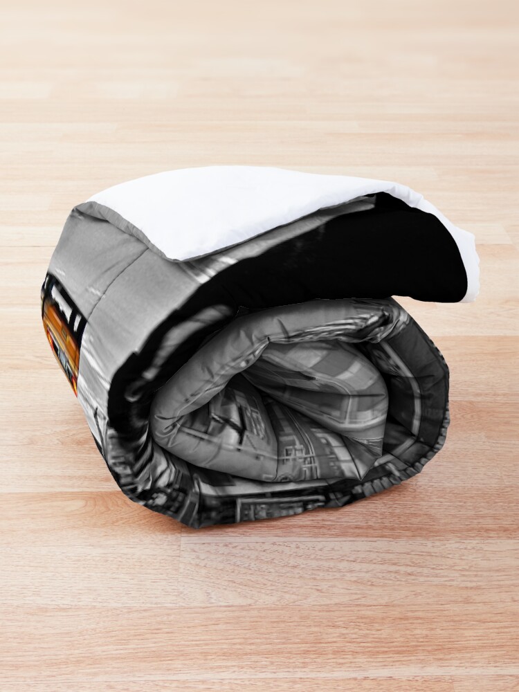 Alternate view of NYC Yellow Cabs Times Square Comforter