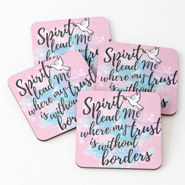 Item preview, Spirit Lead Me Where My Trust Is Without Borders I inspirational quote designed and sold by Bebichic.