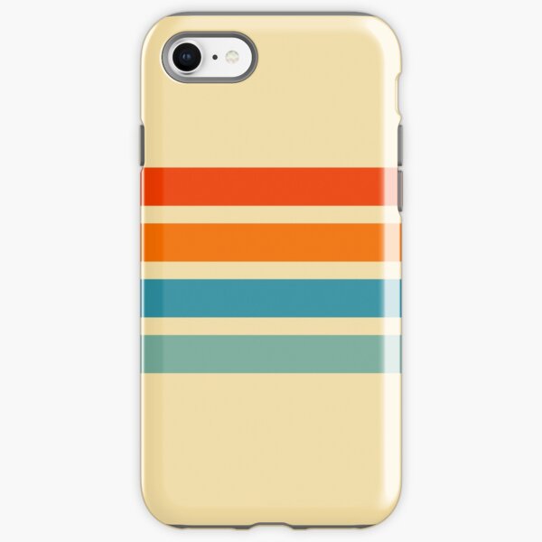 Vintage Style Retro Summer Stripes Cernunnos iPhone Tough Case