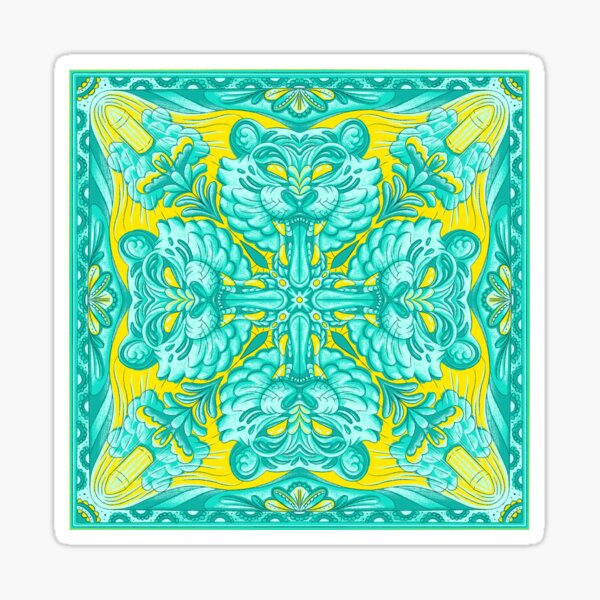 Mandala Tigre animal Pegatina