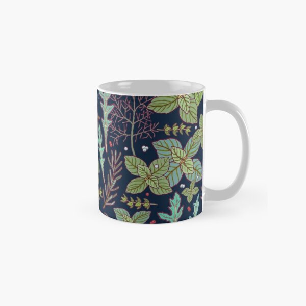 Item preview, dark herbs pattern designed and sold by smalldrawing.