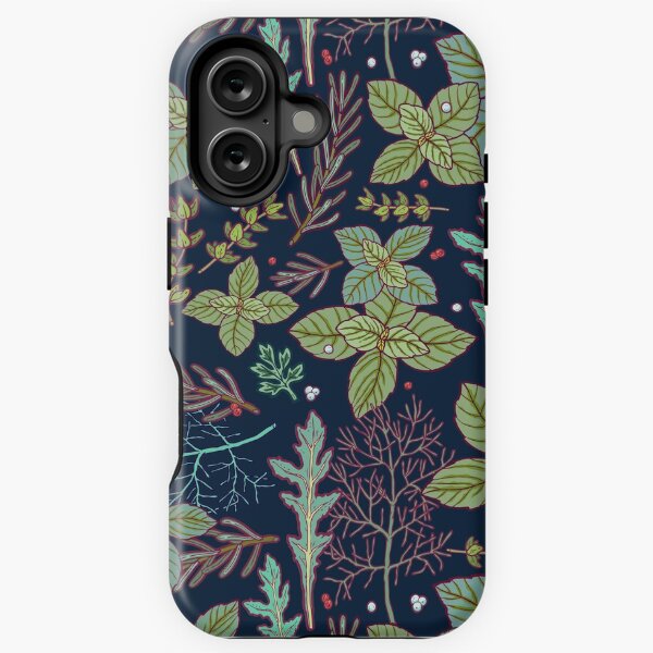 Item preview, dark herbs pattern designed and sold by smalldrawing.